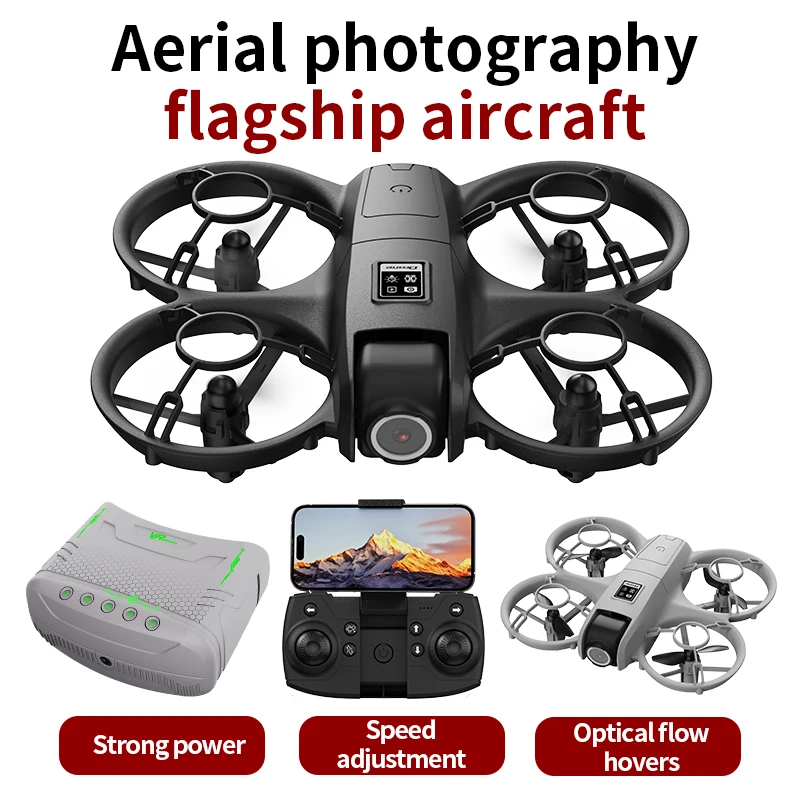 4K Dual Camera Drone for Beginners with VR Headset Optical Flow Control 360° Flips Headless Mode One Key Return Toy Quadcopter view 6