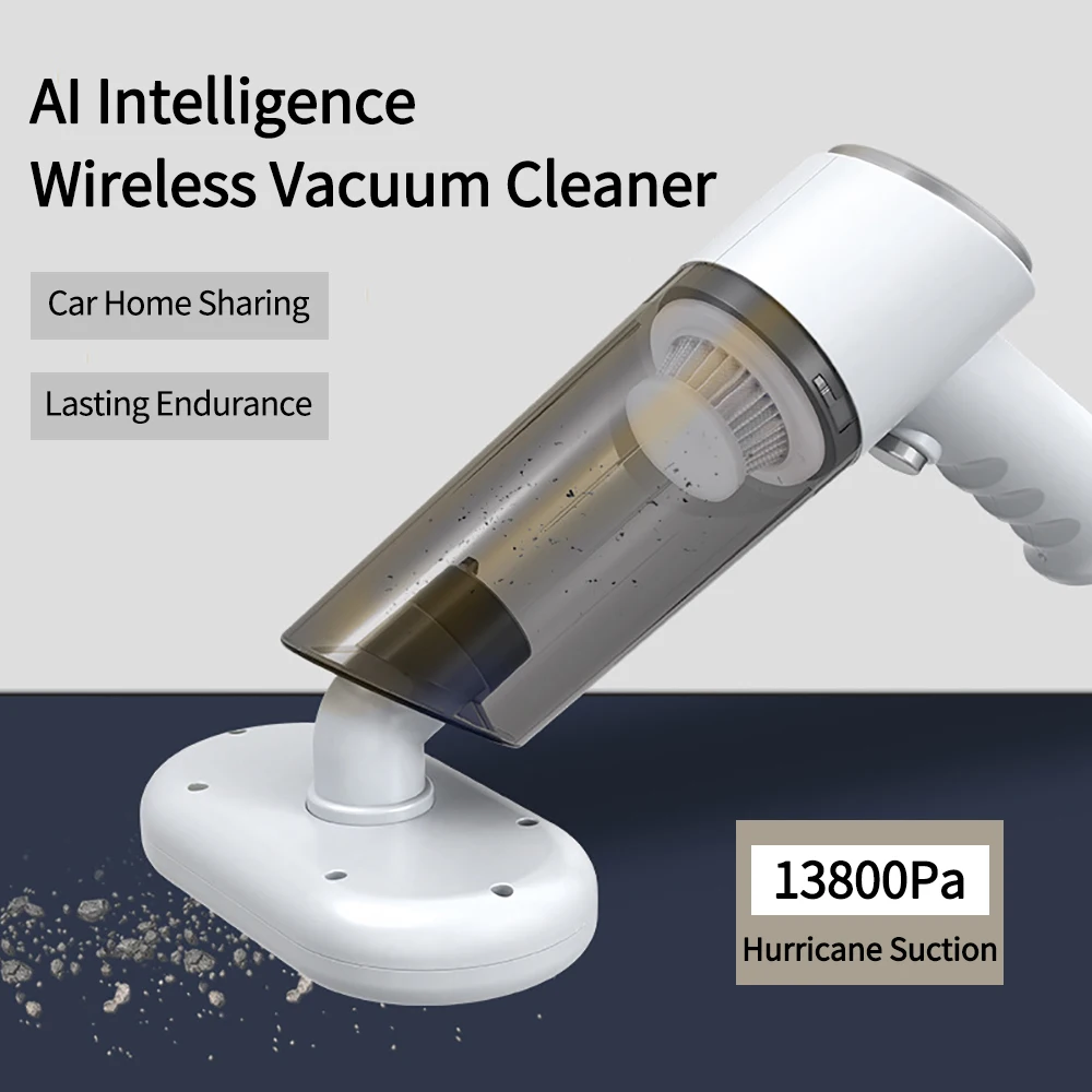 Wireless Portable Vacuum Cleaner 2000mAh Car Vacuum Cleaner 3000PA Automatic Vacuum Cleaner Strong High-power Vacuum Cleaner