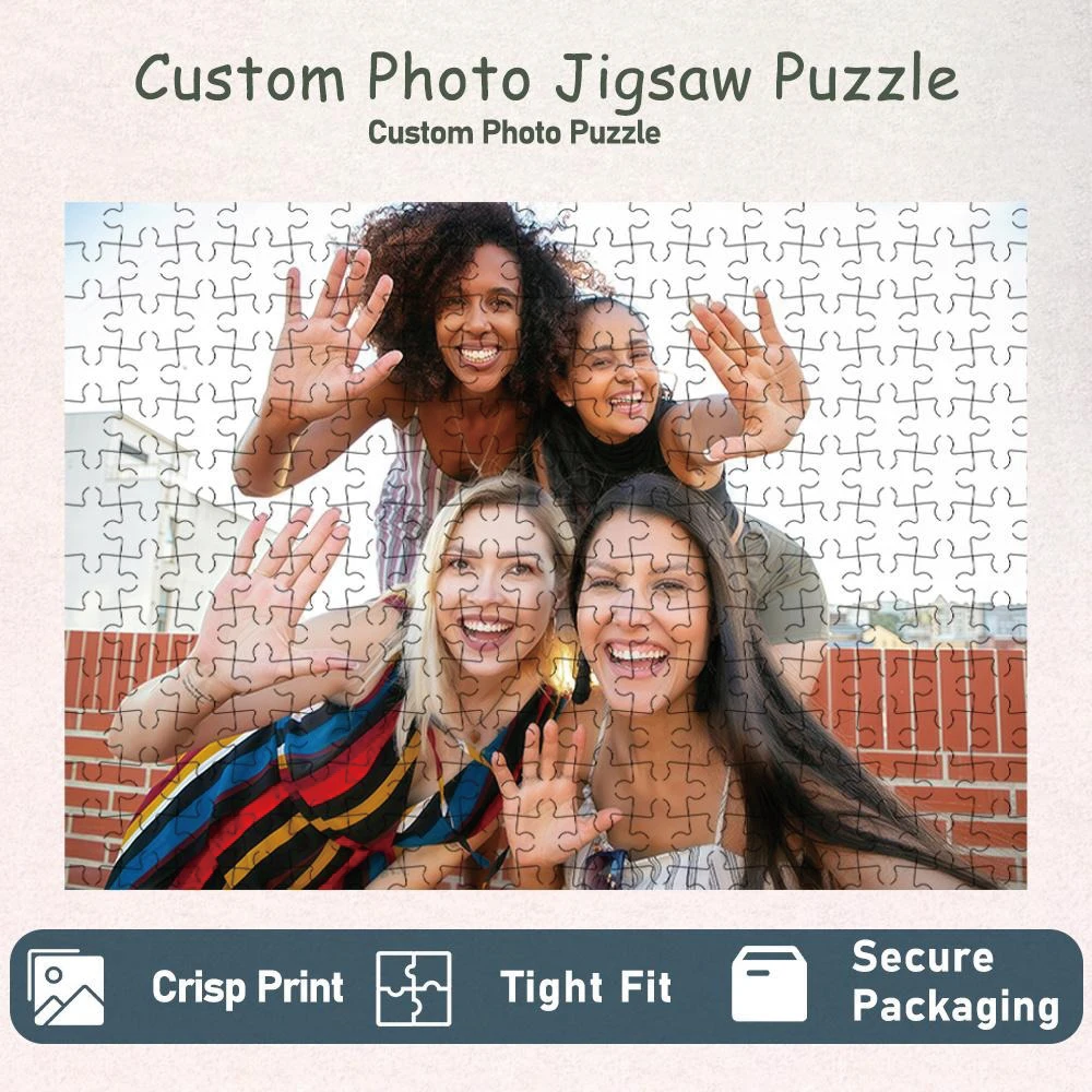 35/300/500/1037pcs Personalized Custom Photo Puzzle Selfie Photo Toys for Kids Gifts
