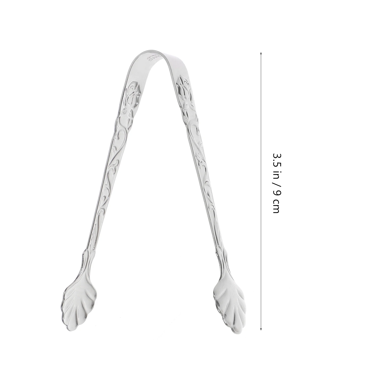 

2Pcs Relief Ice Cube Tongs Stainless Steel Kitchen Utensils Stainless Steel Sugar Tongs Silver Color Sugar Clips BBQ Tools