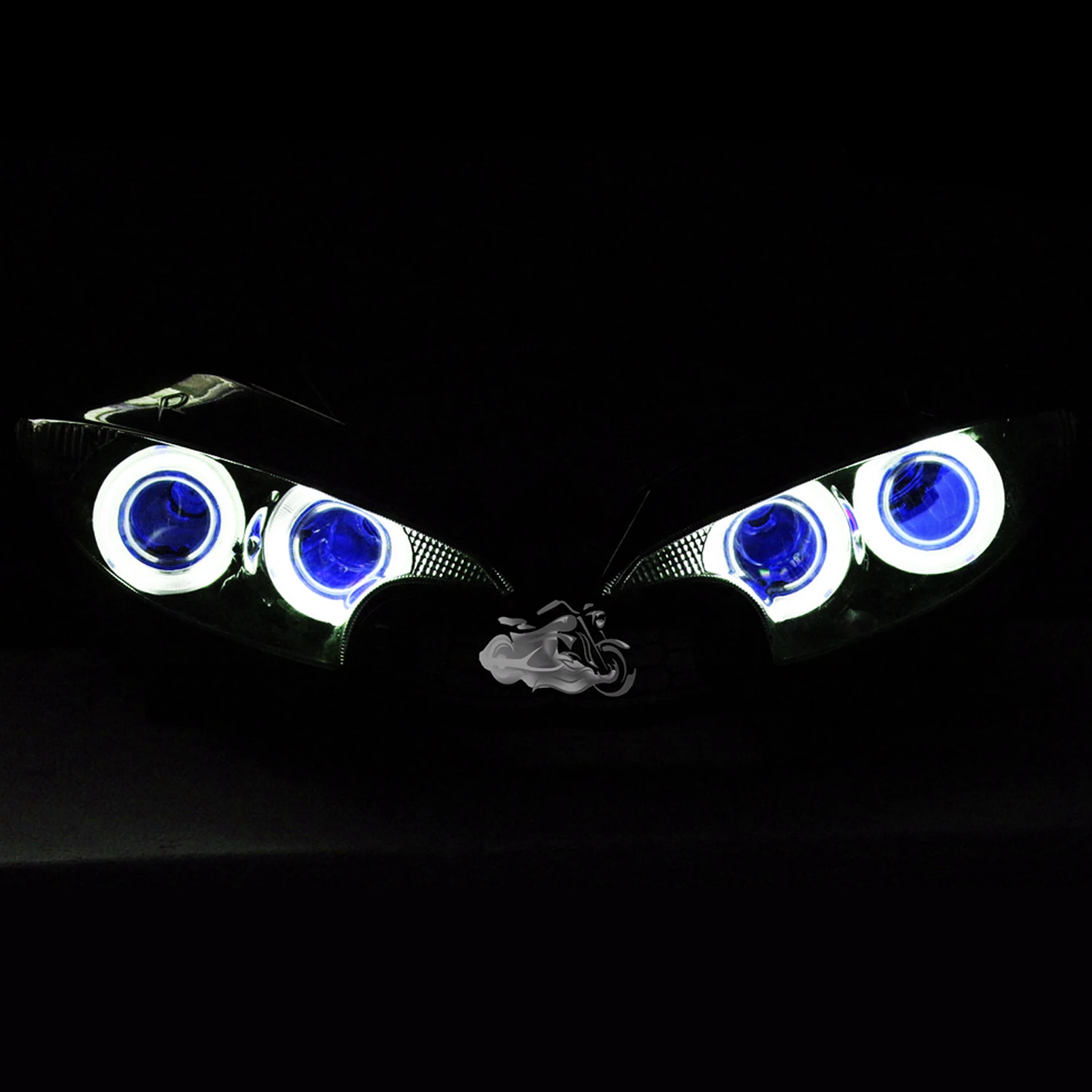 HID Projector Headlight Assembly Fit for Yamaha YZF R6 2003 2004 2005 Angel Eye 55W Motorcycle Accessories Headlamp