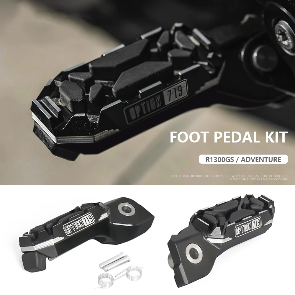 

R1300GS Adventure 719 Foot Pedals Pegs Rest Footrest GS1300 Anti Slip Aluminum Motorcycle Fit For BMW R1300GS ADV 2023 2024 2025