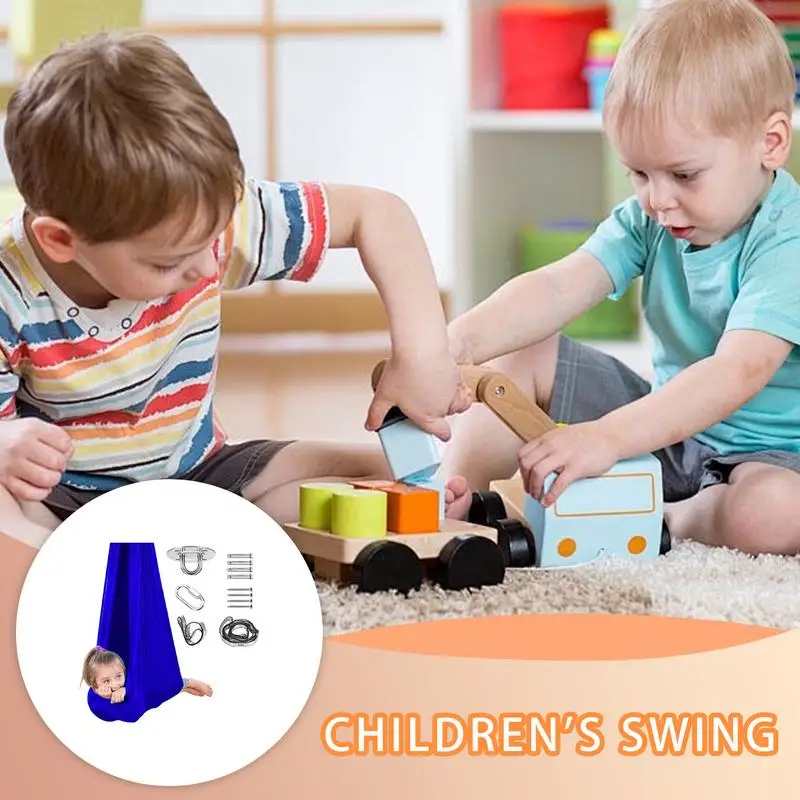 Sensory Swing Kids Sensory Swing Chair Hammock Multi-Functional Portable Calming Adjustable Game for Relaxation Bedrooms