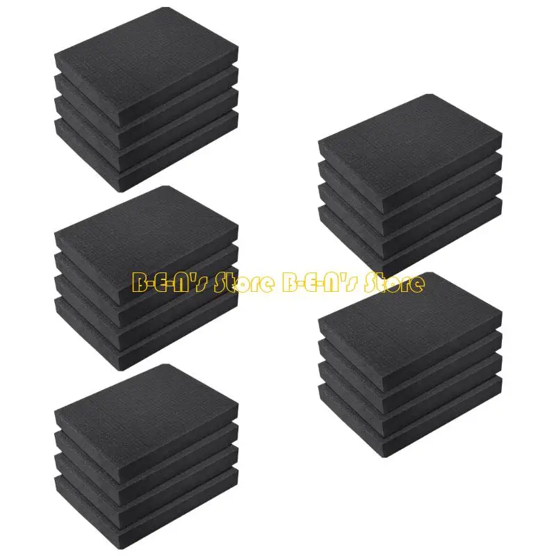 Y1AD 4Pcs Pick Apart Foam Padding Lightweight Toolbox Organizers Insert for Flight Cases Drawers Craft Storage Tool Organizers
