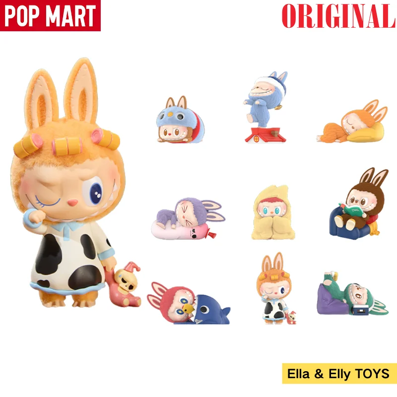 

ОРИГИНАЛЬНАЯ POP MART Mystery Box LABUBU THE MONSTERS 1:00 A.M. Серия Kawaii Аниме Фигурка Кукла Модная игрушка Украшение рабочего стола