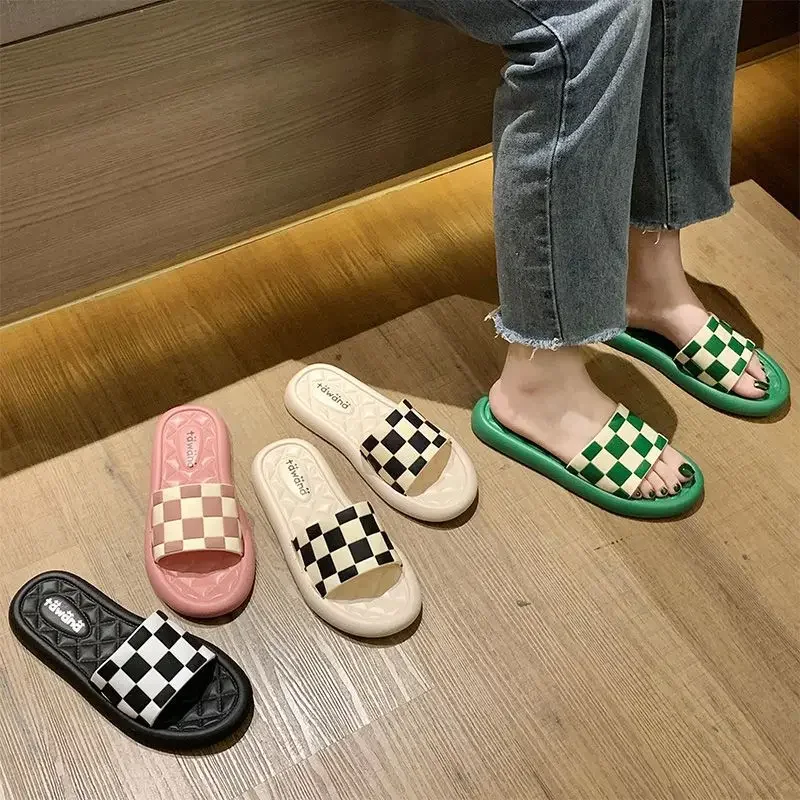 Woman Slippers Plastic Slides Anti-slip Off White Shoes for Women Sandals 39 High Quality on Offer Summer Sale Shoe Unique 2024