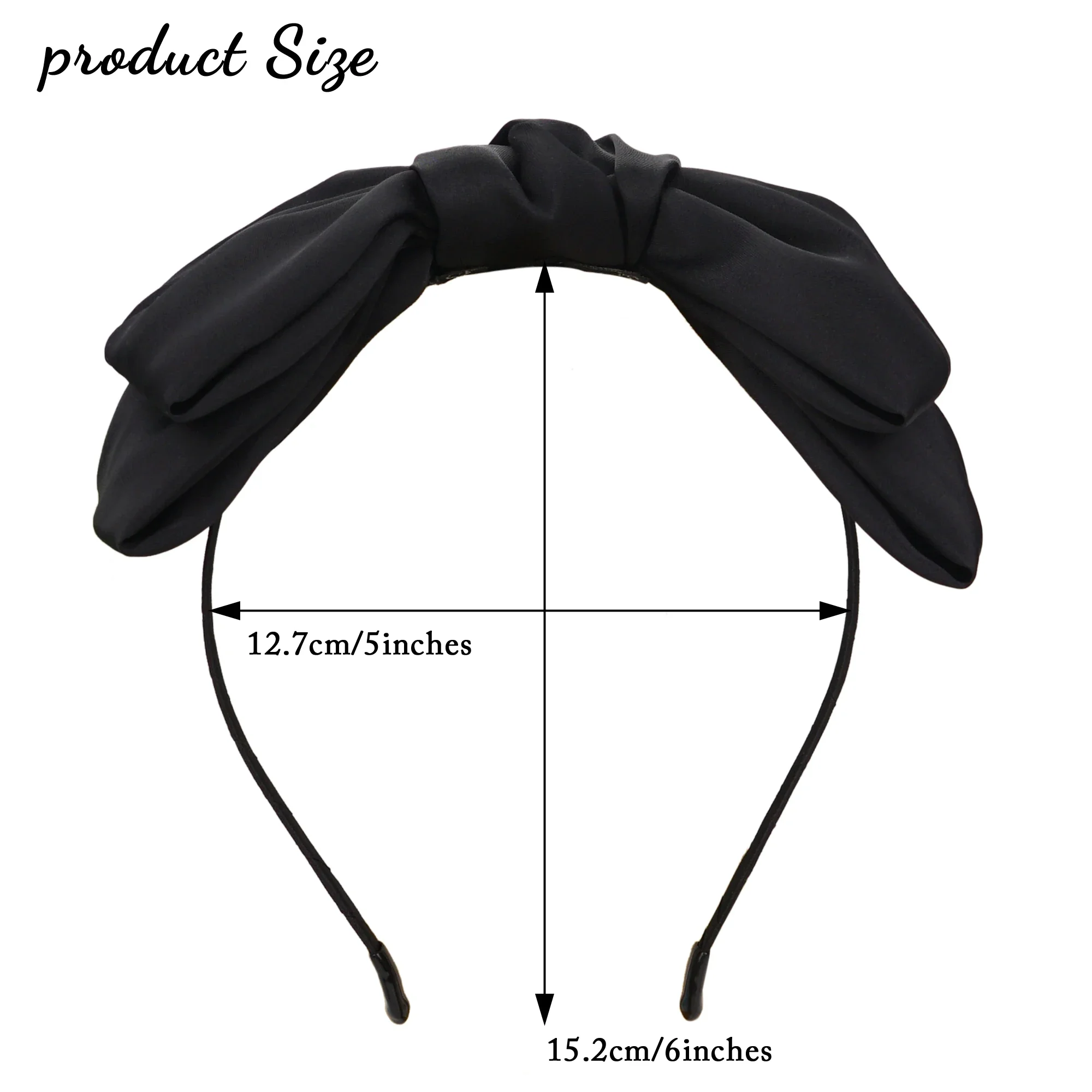 8Inch Big Bow Hair Bands Women Elegant Velvet Headbands Headwear Girls Satin Solid Color Bowknot Hairband hair Accessories