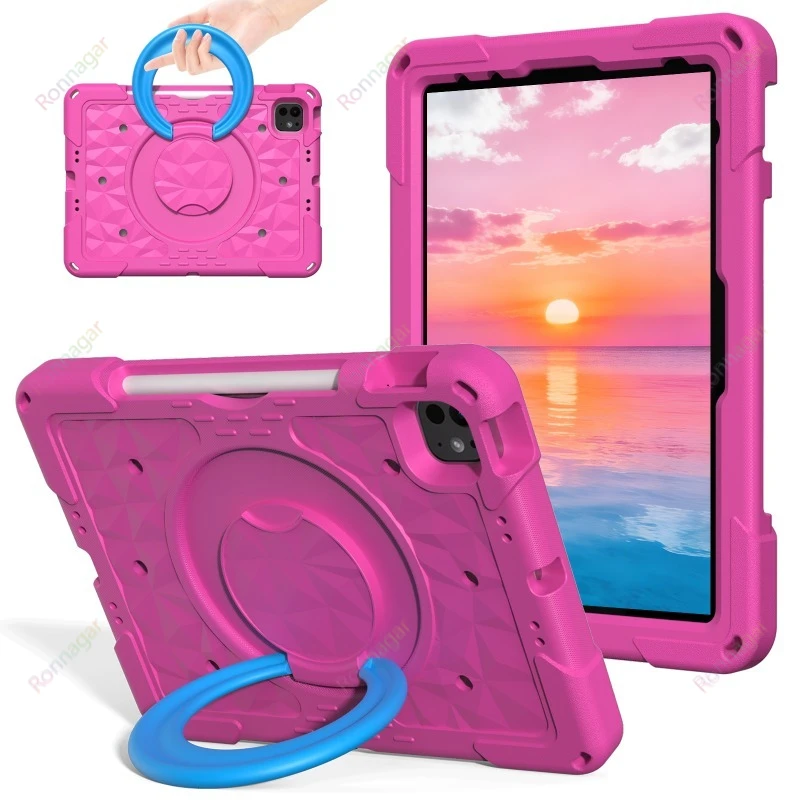 EVA Kids Safe Case For IPad Air11 2026 2025 iPad 11 11th 12th A16 A19 10th 10.9inch Air4 5 Pro11 M5 M4 M2 Lightweight Shockproof