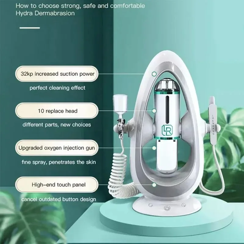 Neueste Kleine Blase Sauerstoff Injektion Instrument Peeling Schönheit Gerät Hydra Dermabrasion Aqua Gesichts Reinigung Saug Mitesser