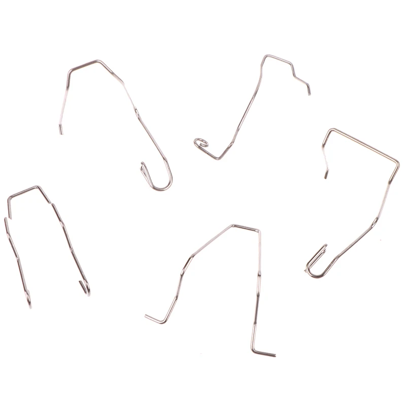 9Pcs Metal Headlight Bulb Spring Clips Fits For H1 H3 H4 H7 Car Headlamp Light Bulb Retainer Spring Clips Buckles Tools