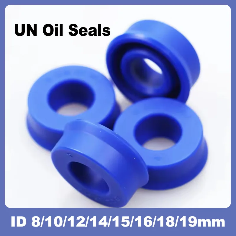 

5/10PCS UN Oil Seals ID 8/10/12/14/15/16/18/19mm Polyurethane PU Hydraulic Radial Shaft Piston Rod U Lip O Ring Sealing Gaskets
