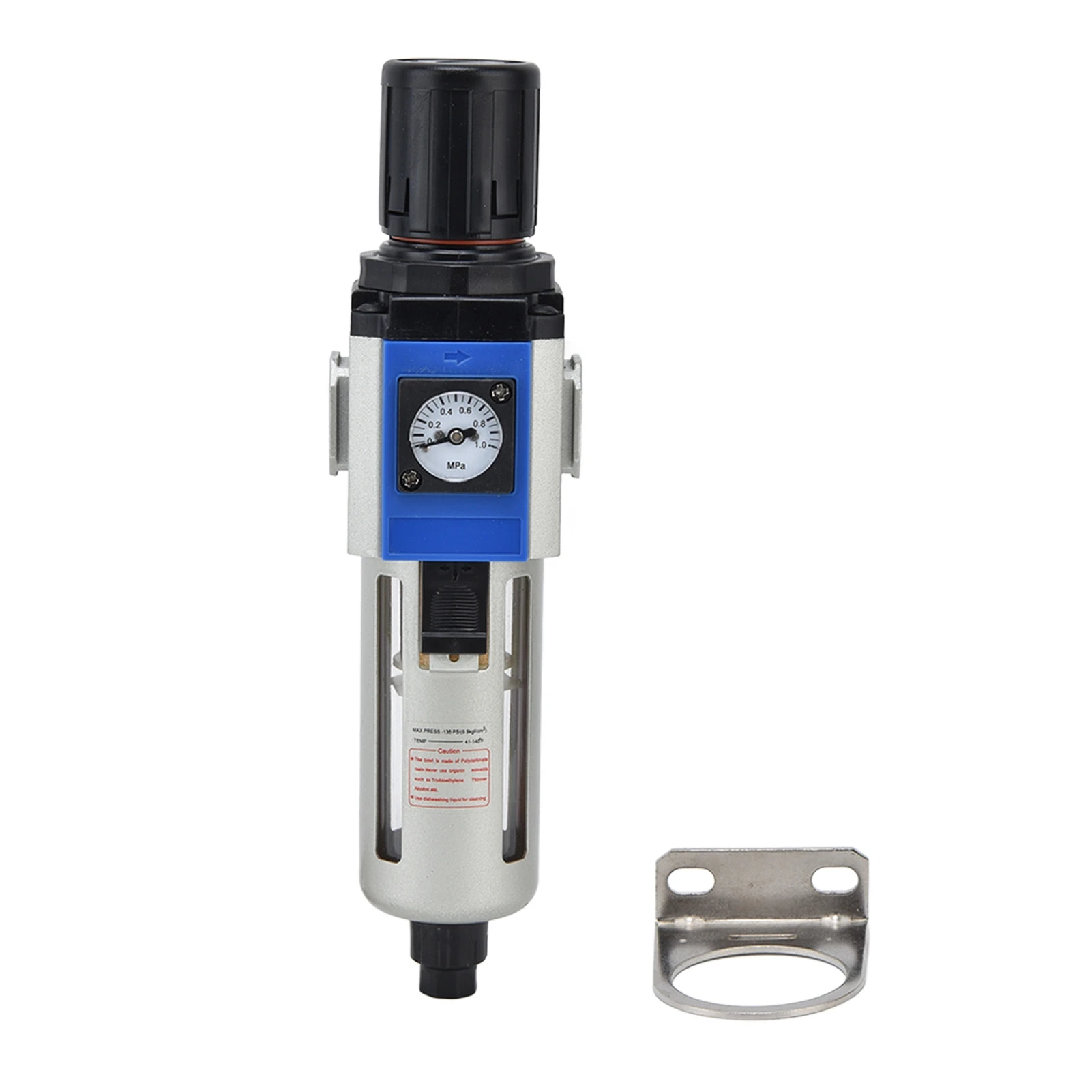 Air Compressor Flow Filter Pressure Regulator Water Oil Separator with Gauge AccessoryGFR300-10