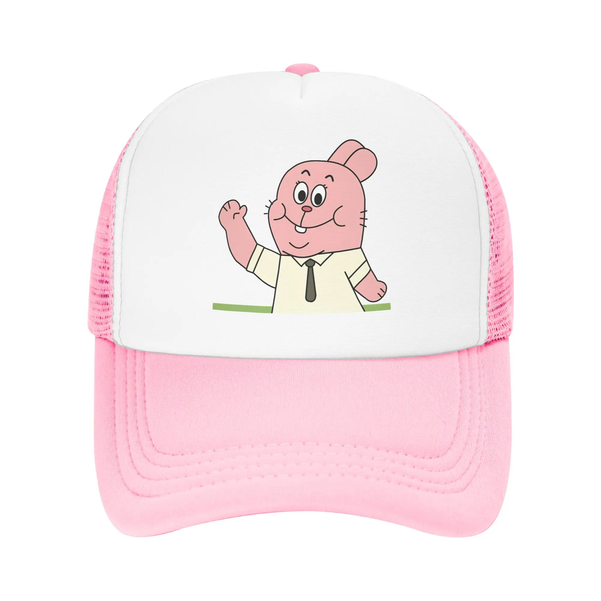 Hello Richard Watterson! Gumballs  Trucker Hat Men Women  Hats Trucker Hat Sun Hats Breathable Mesh Baseball Cap Summer