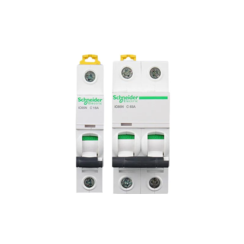 Schneider Electric IC65N Acti9 Series Miniature Circuit Breaker A9F18 Type C 2P 4P Rated Current C10A-63A for Electrical Systems
