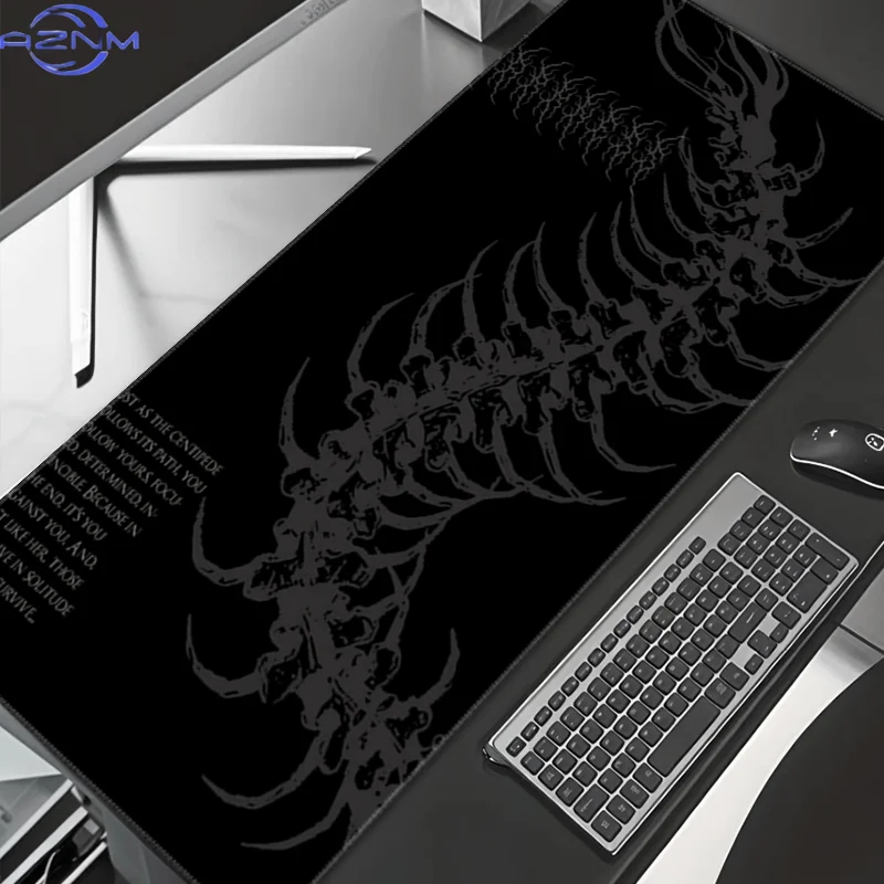 XXL Dark Gothic Centipede Gaming Mouse Pad with Spine Ribs Large Mouse Mat Desk Mat for Office Keyboard Mouse Pads for Desk