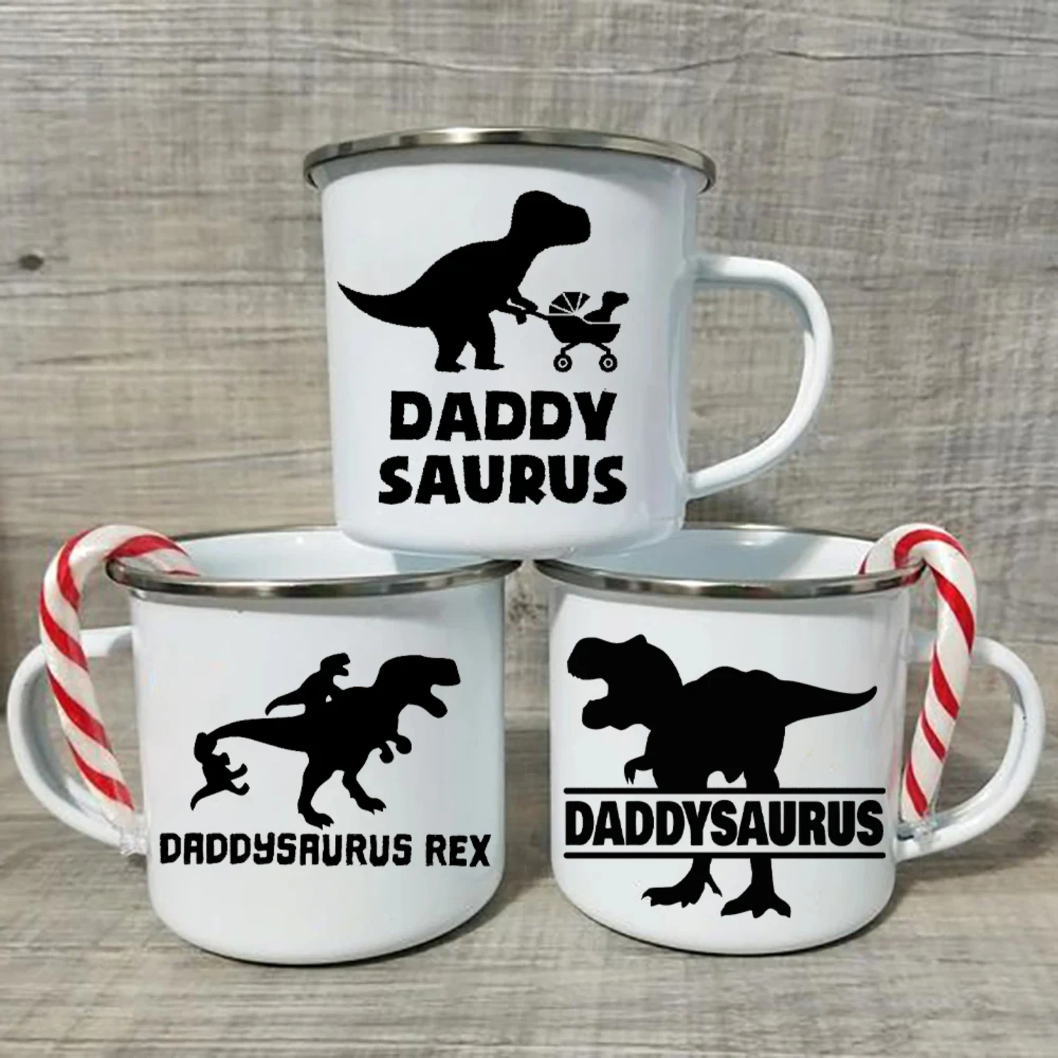 Funny Dad Birthday Gifts - Daddysaurus Dinosaur Gift Coffee Mug for Daddy - Father's Day Tea Cup, Funny Father Drink Mugs and Te