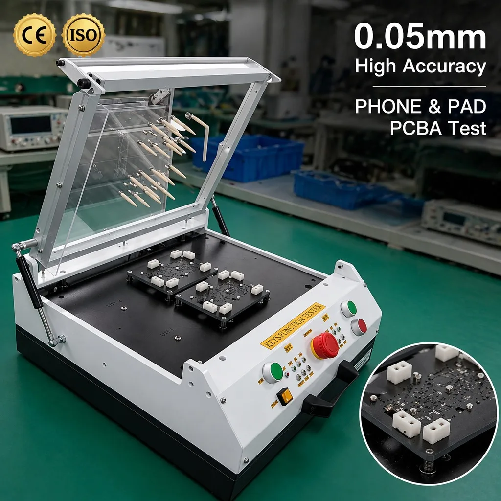 Manual PCBA Functional Test Fixture, Phone Pad Open Short Current Test with Aluminum Alloy Steel