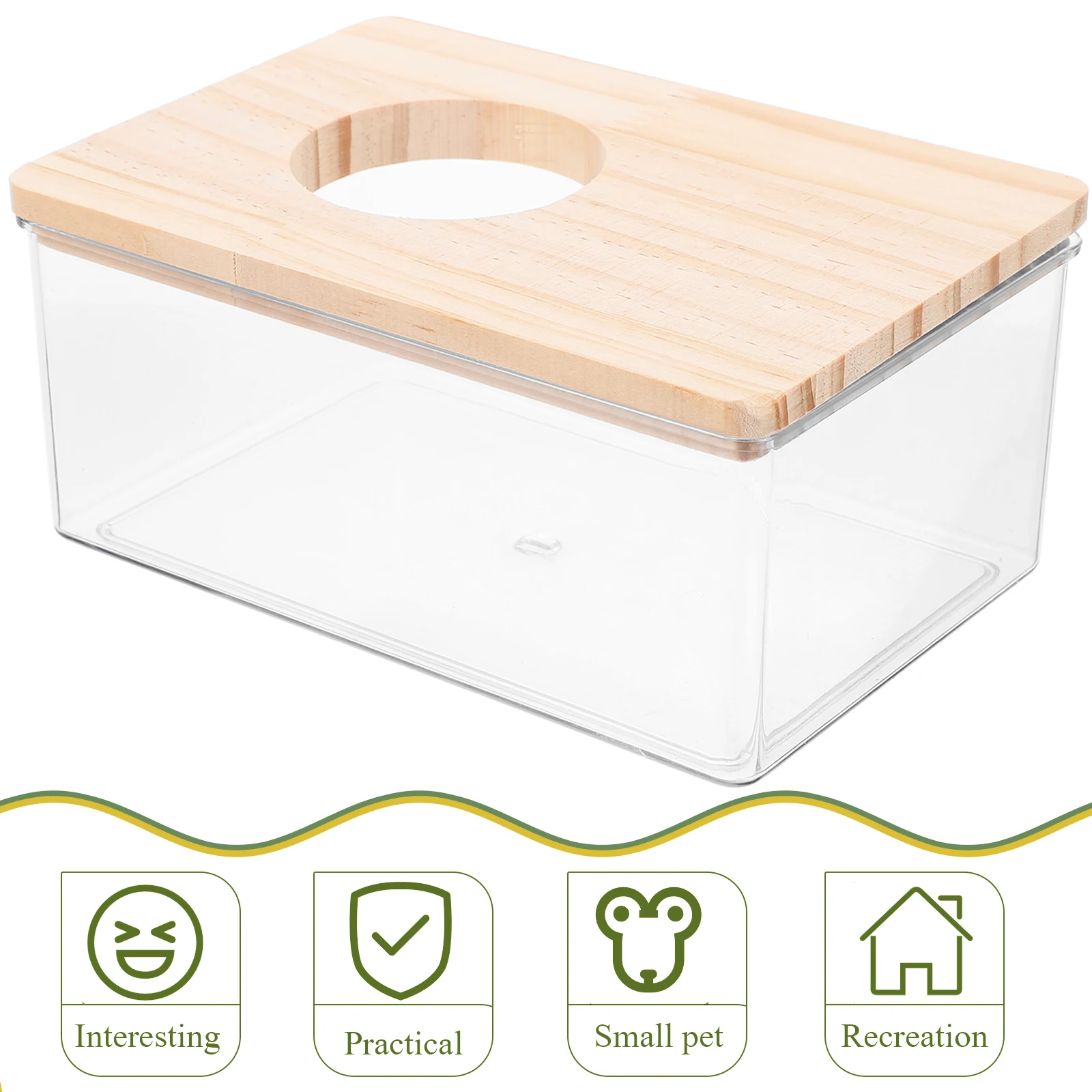 2 قطعة حوض الرمل حمام البول للحيوانات الأليفة الصغيرة الاكريليك شفافة خفيفة الوزن الهامستر الحمام قابلة لإعادة الاستخدام قفص حوض الاستحمام شينشيلا