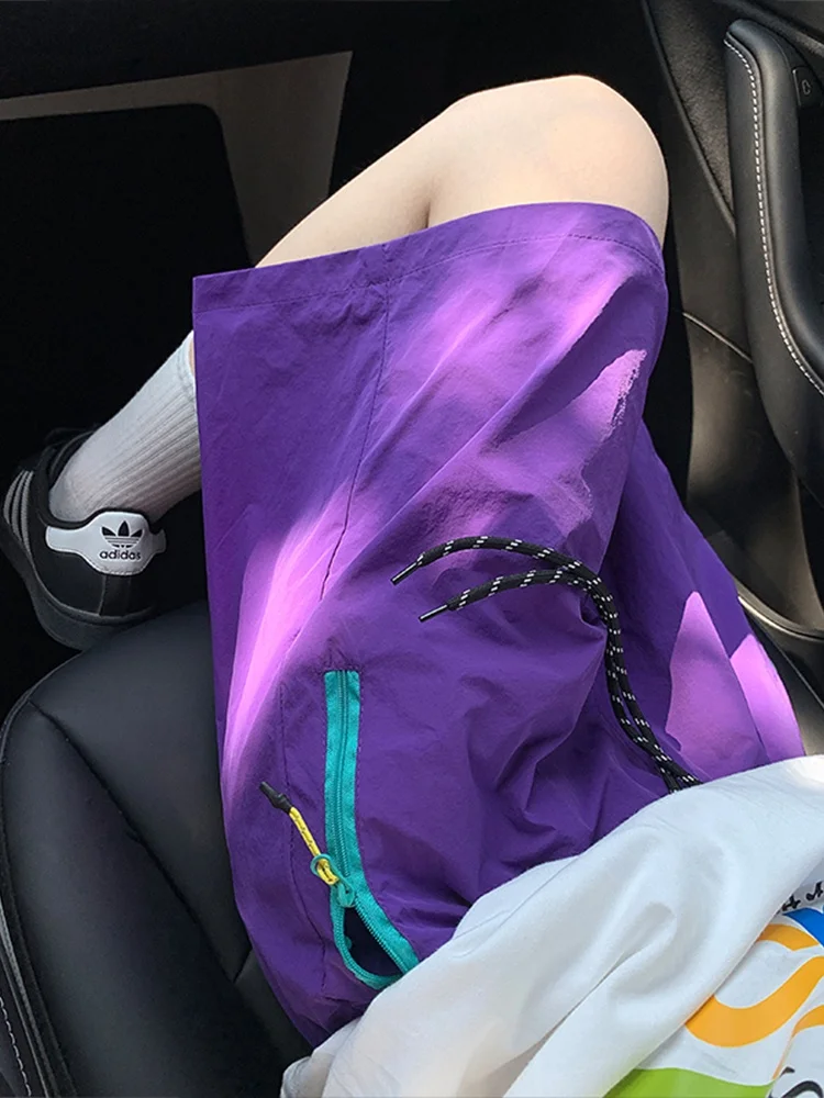 

Qui Dry Ice Silk ort Pants Men's Summer Thin Five-Point Mountain Outdoor Hiking Mountain Climbing Workwear Cycling Pants