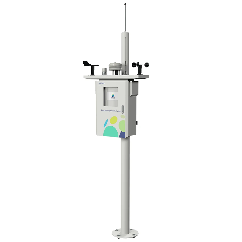 SAFEGAS AQD5000 Ambient Air Quality Monitoring System Detect Gas Concentration high resolution Industrial Outdoor use