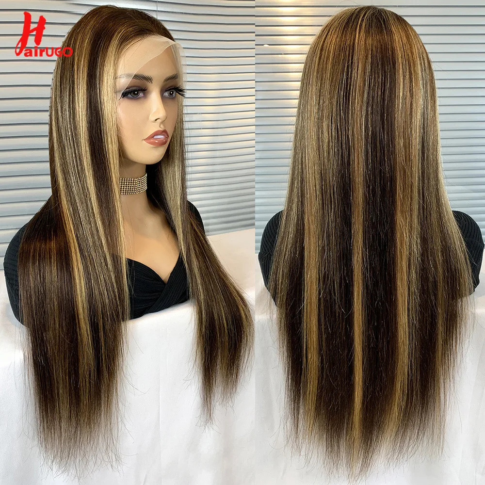 

P4/27 Straight Lace Front Wigs Human Hair Highlight 13x4 Lace Front Human Hair Wigs Brazilian Remy T Lace Closure Wigs HairUGo