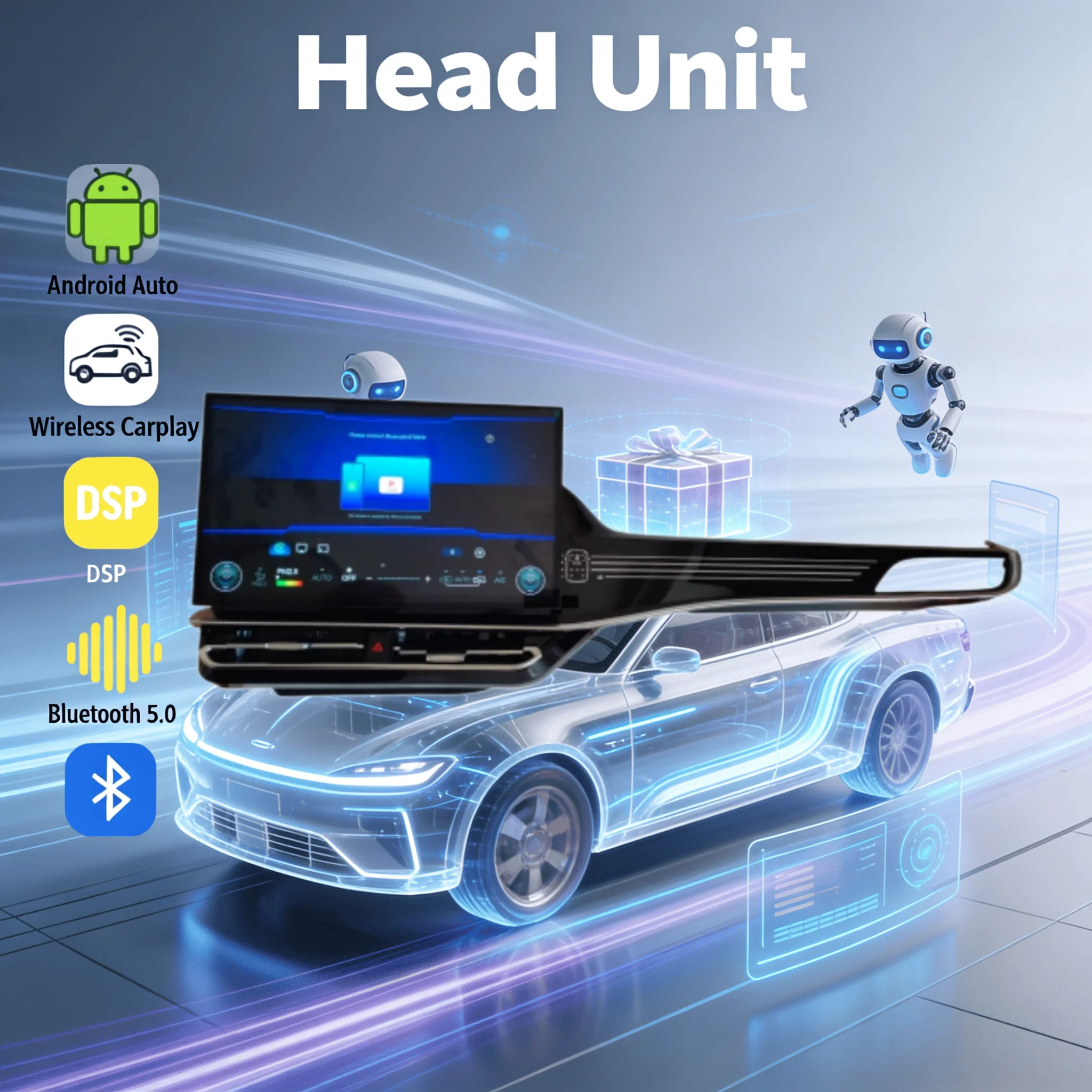 15.6inch Autoradio For TOYOTA Highlander Crown Kulger Gxl 2022-2025 Multimedia Player Android Car Radio GPS Carplay Stereo 4G BT