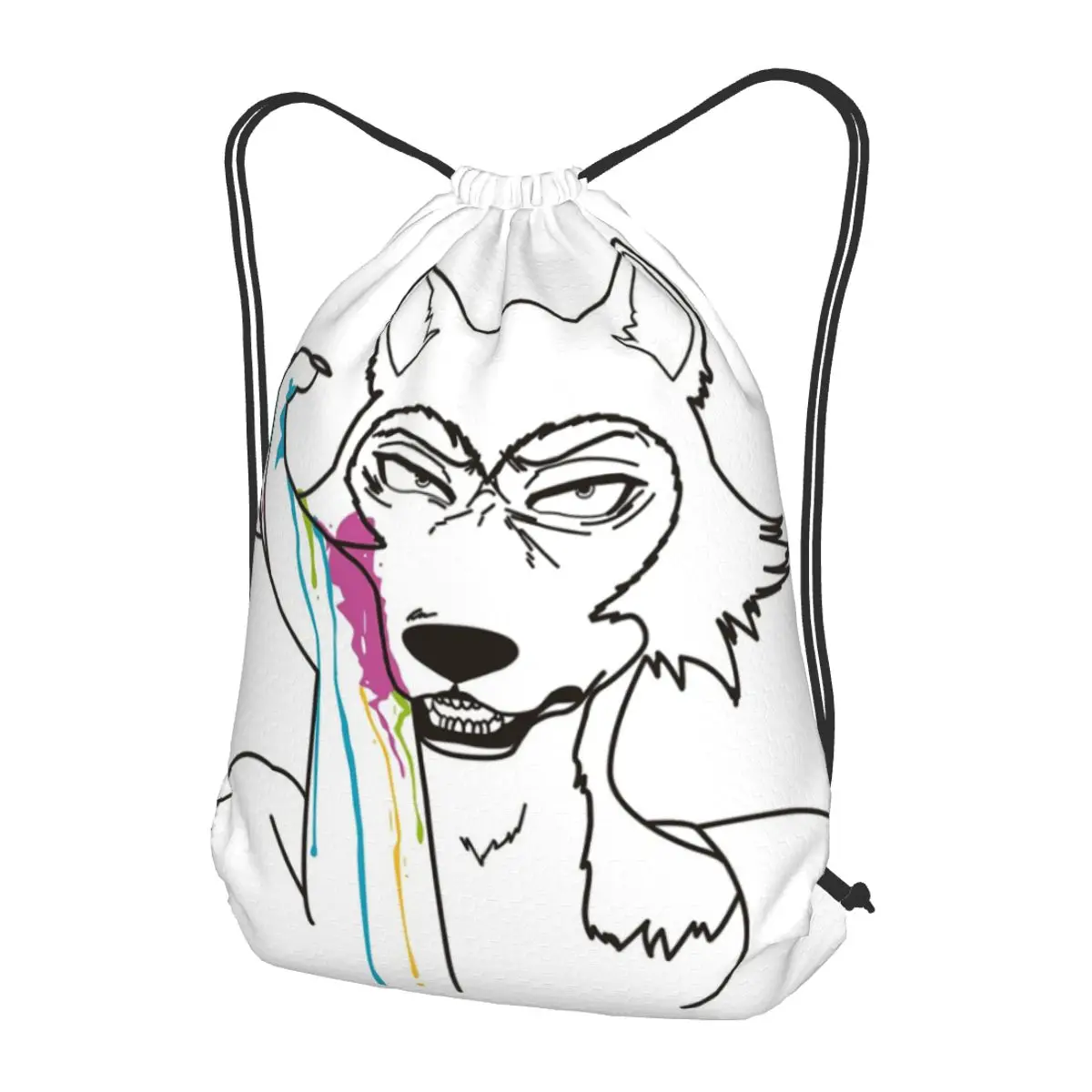 Paint V2 Backpacks Multi-function Drawstring Bags Sports Bag Book Bags for Man Woman School