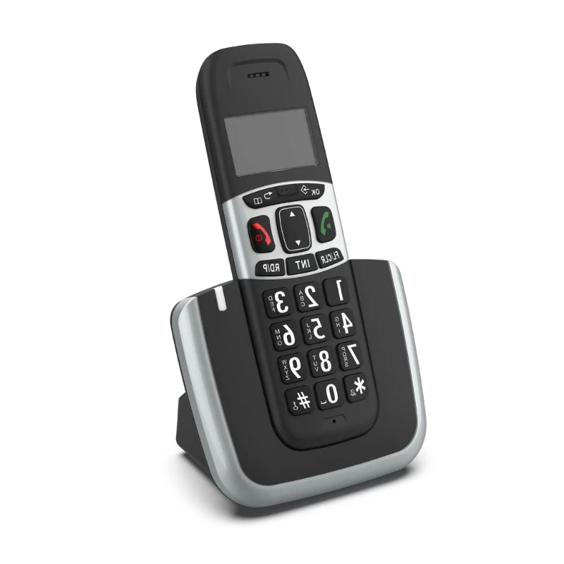 Cordless Phone Low Radiation with Answering Machine CallerID Display and Call Waiting for Business Office or Home Use