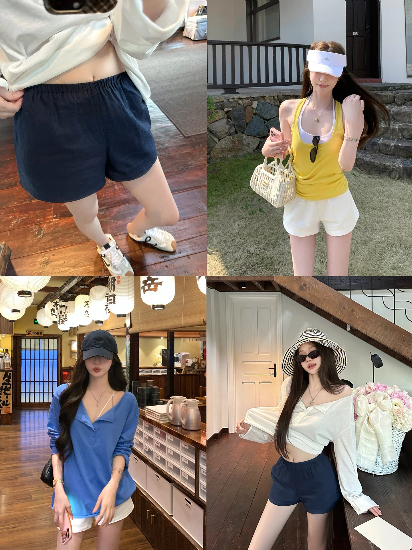 

Удобные повседневные широкие шорты из хлопка и льна с эластичным поясом для прогулок, бренд Jie Nannan, женские брюки для весеннего сезона