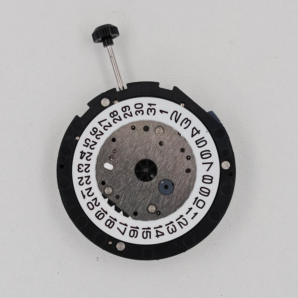 Japan Miyota 6S20 Quartz Movement White 3H Date Position Display Modification Watch Replace Mechanism 6S20-3H with Battery Stem