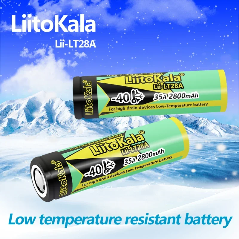 

1-16PCS LiitoKala Lii-LT28A 18650 2800mah Rechargeable Battery 3.7V 12.5C discharge High Power battery For High-power Appliances