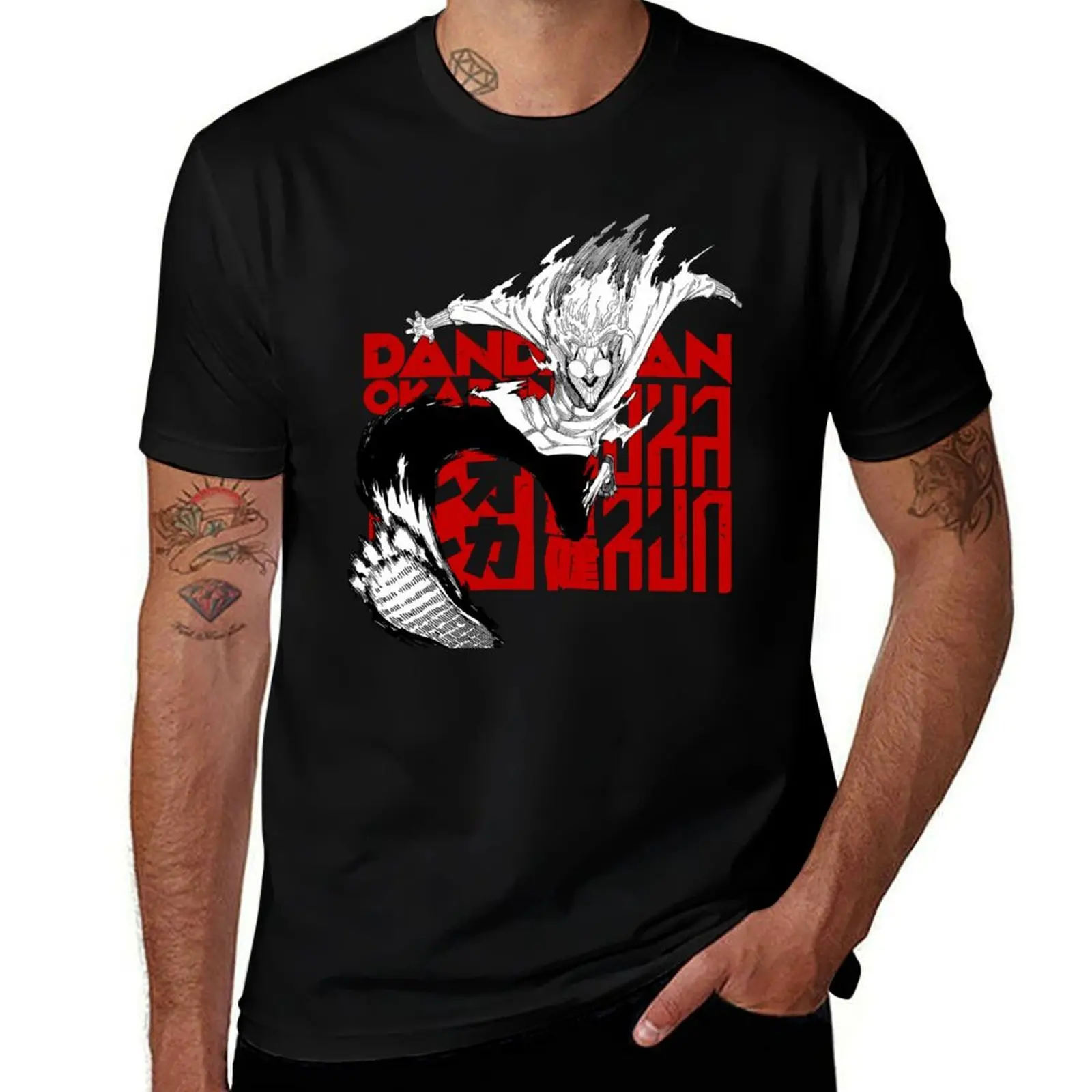 Dandadan Okarun Vintage T-Shirt Basic Solid Tee for Daily Use T-Shirt