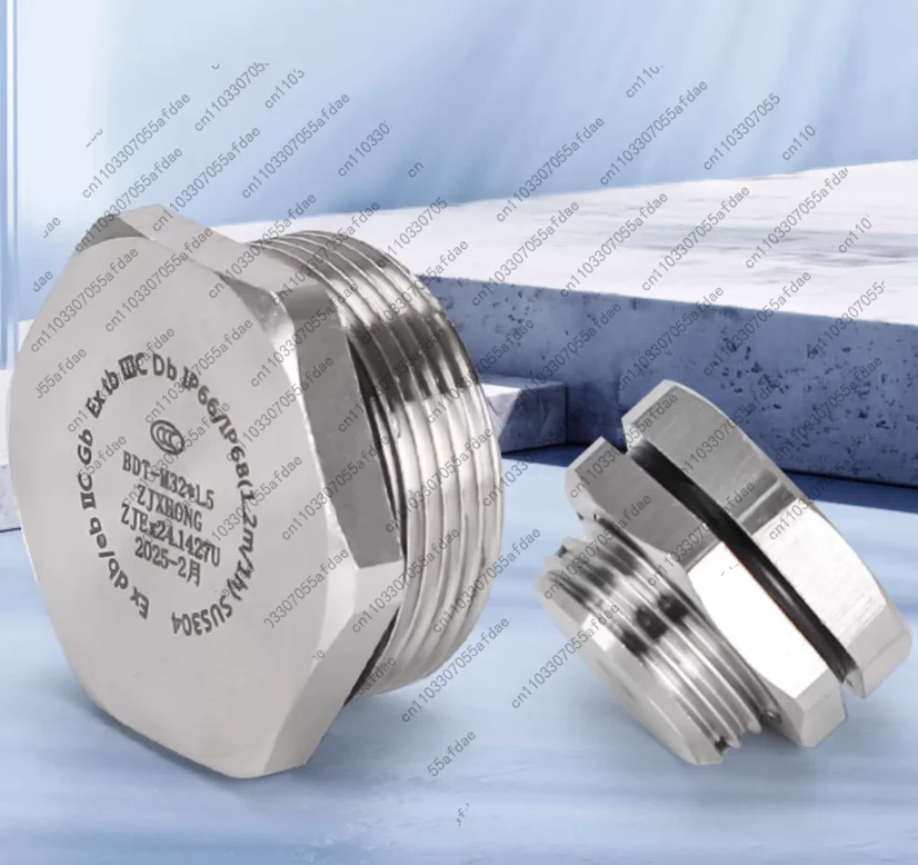 1pc stainless steel outer hexagonal plug metal solid waterproof fixed plug 6 points 1inch 1.2inch