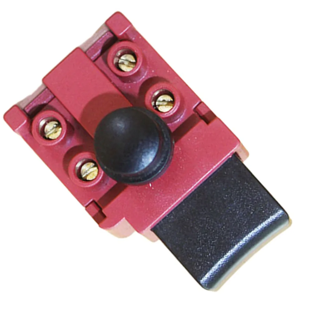 Electric Chain Saw Dual Pole Off-Lock Trigger Switch AC250V FA2-6/2D For 5016 Chain Saw Speed Control Push Button Replacement