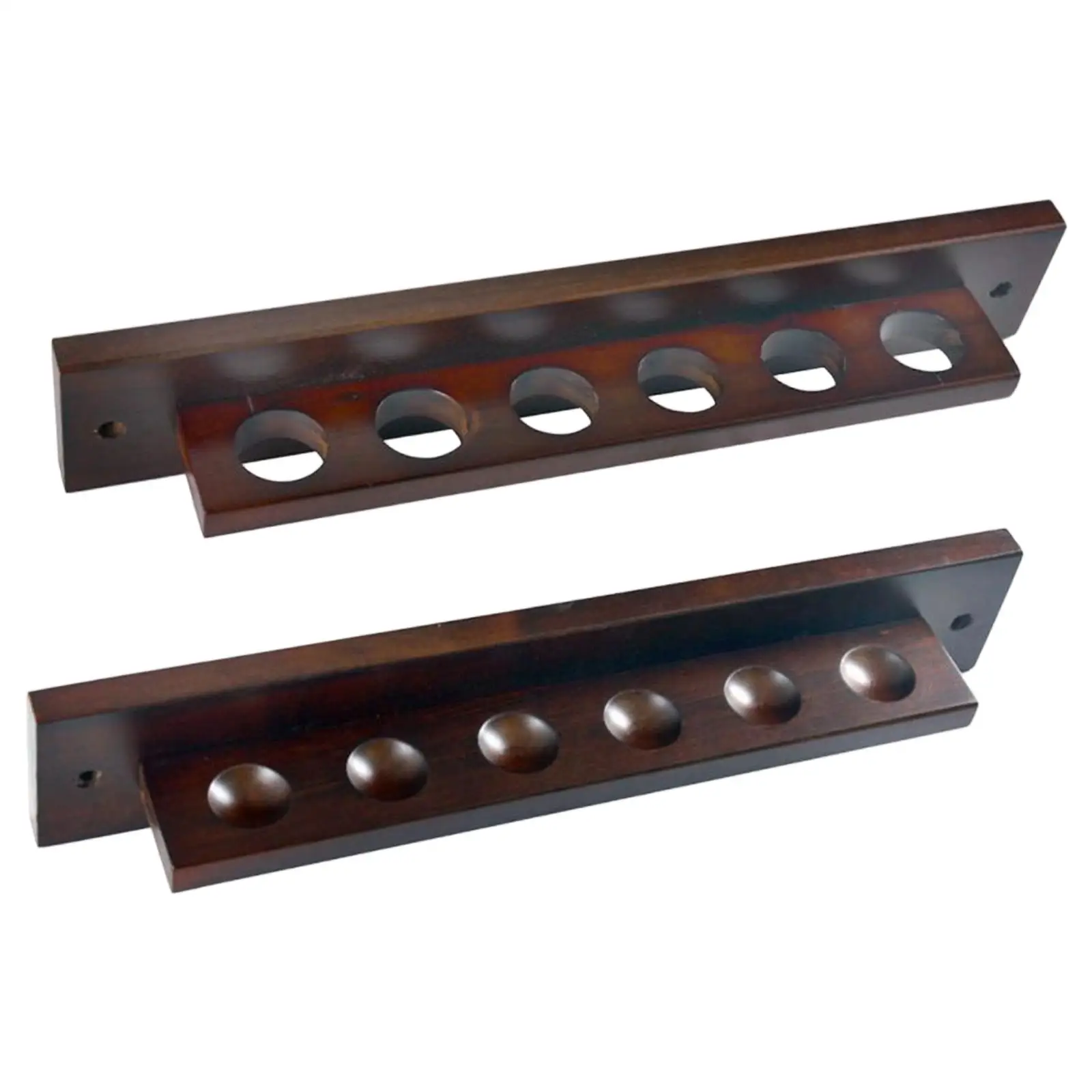 

Billiards Pool Holder Organizer Storage Billiard Cue Rest Wall Mounted Accessory Wooden Ornament for Club Sports Billiard Room