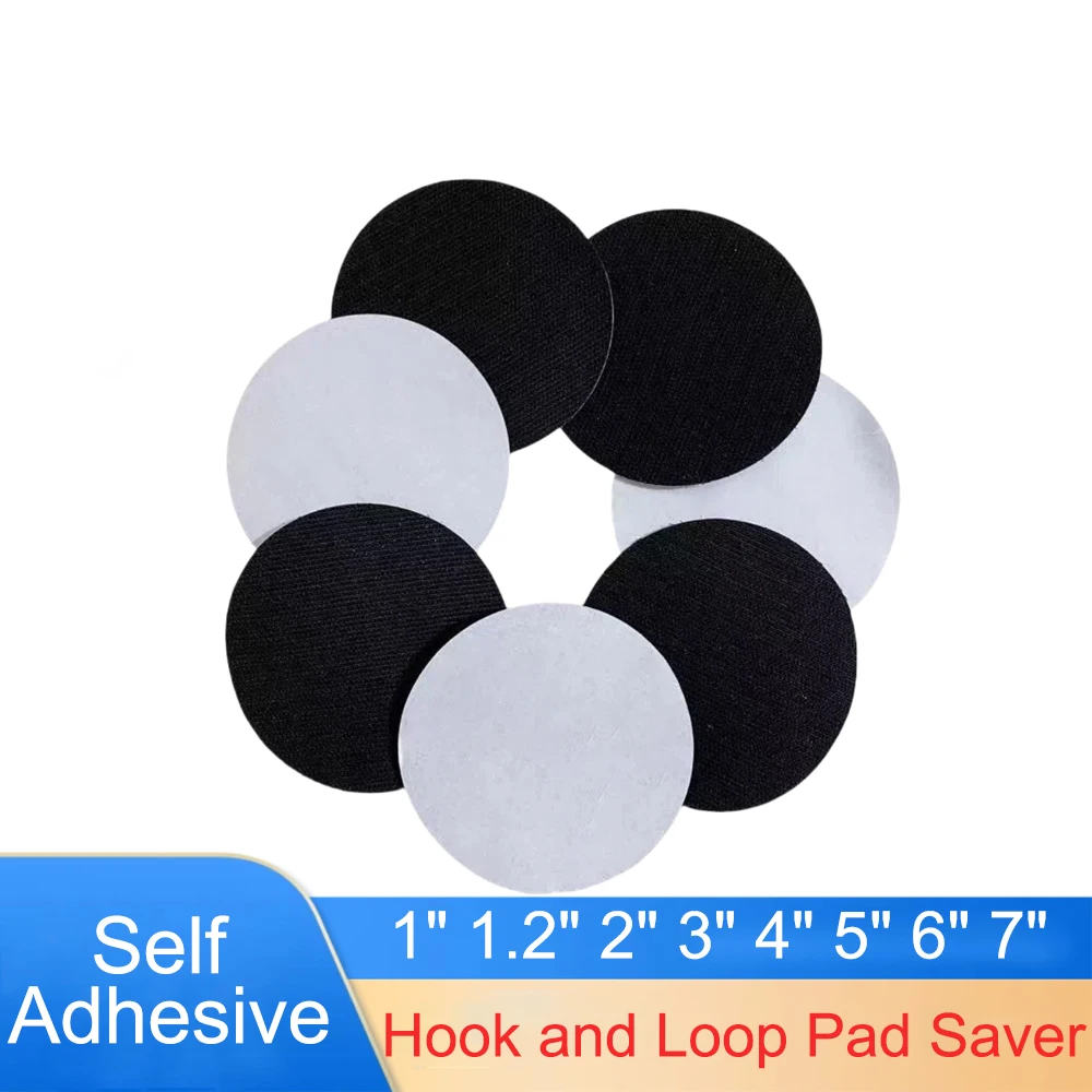 20PCS 1''-7'' Inch Hook and Loop Backing Pad Self Adhesive Pad Saver Disc for Polishing & Grinding Sander Surface Protection