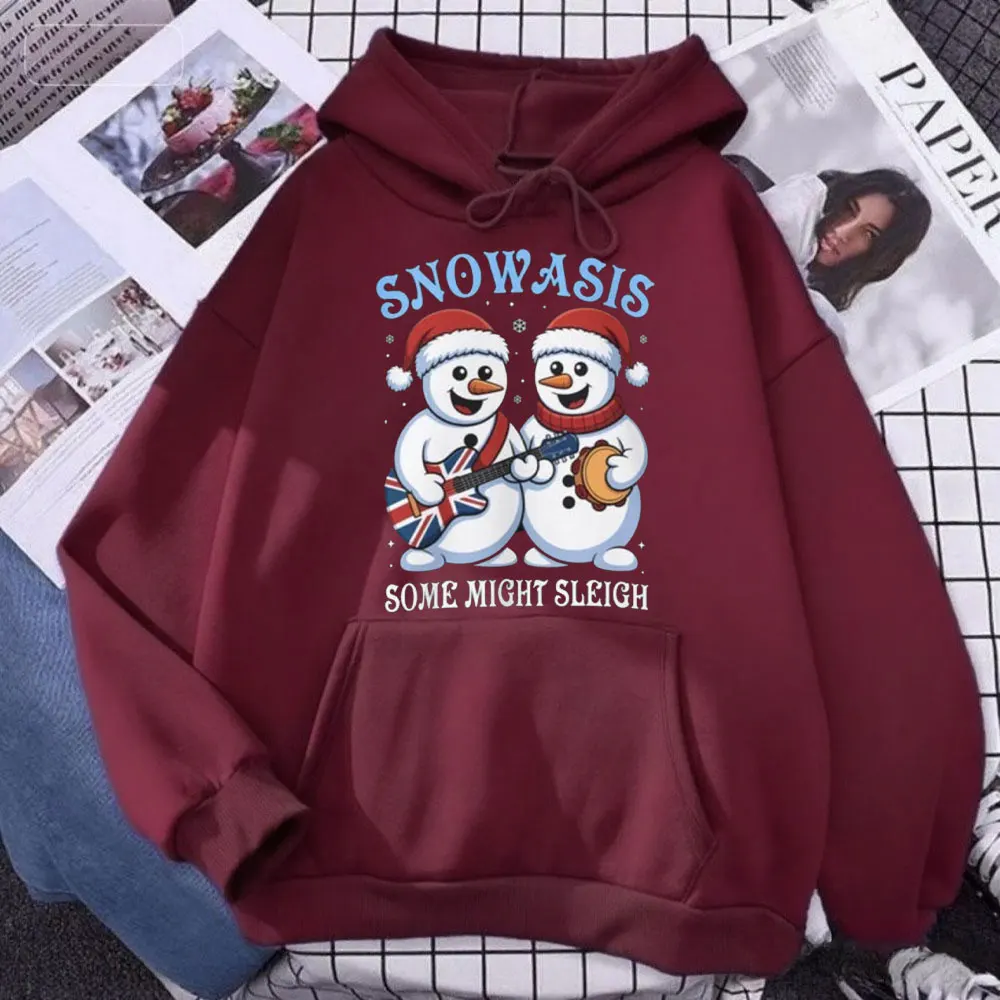 Snowasis Some Might Sleigh クリスマス ジャンパー 面白いクリスマス ミュージック バンド パロディ パーカー 音楽愛好家 クリスマス ジャージ パーカー