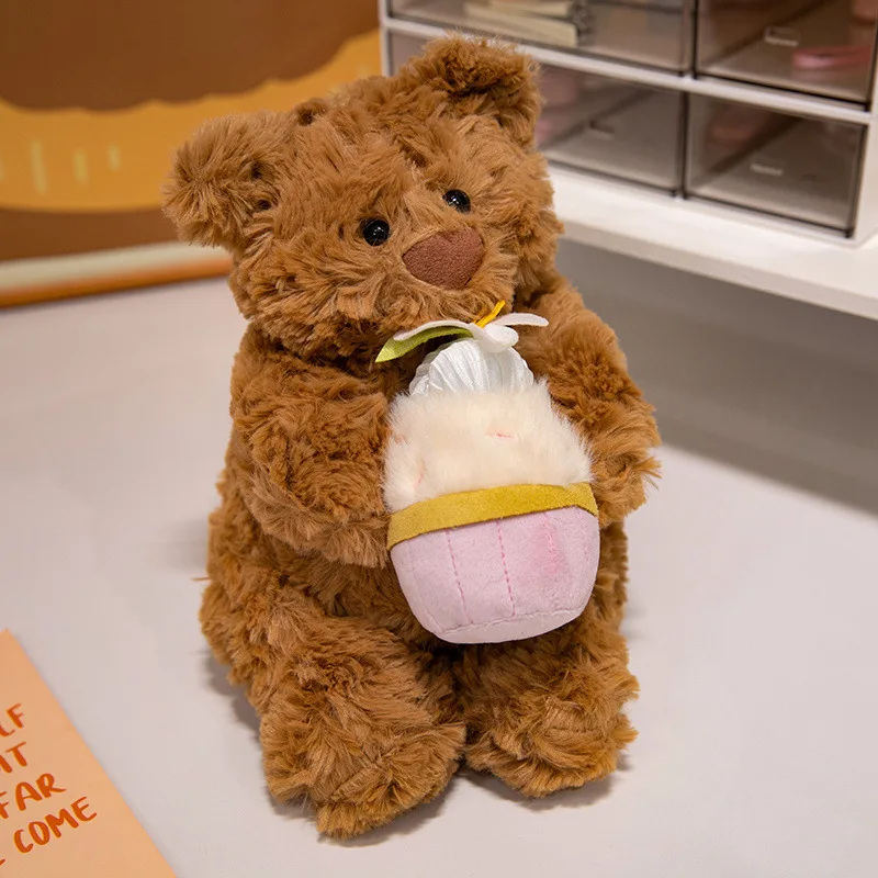 

JC Style Bartholomew Bear Plush Toy Cake Bee Strawberry Costume Bear Stuffed Animal Doll Cute Hug Pillow Bedroom Decoration Gift