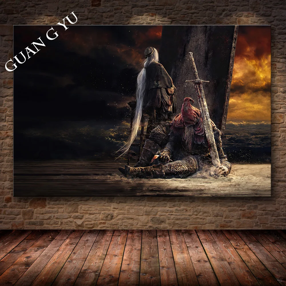 Classic game poster The Dark Souls 3 decorative painting on canvas, wall art canvas painting decorative posters and prints