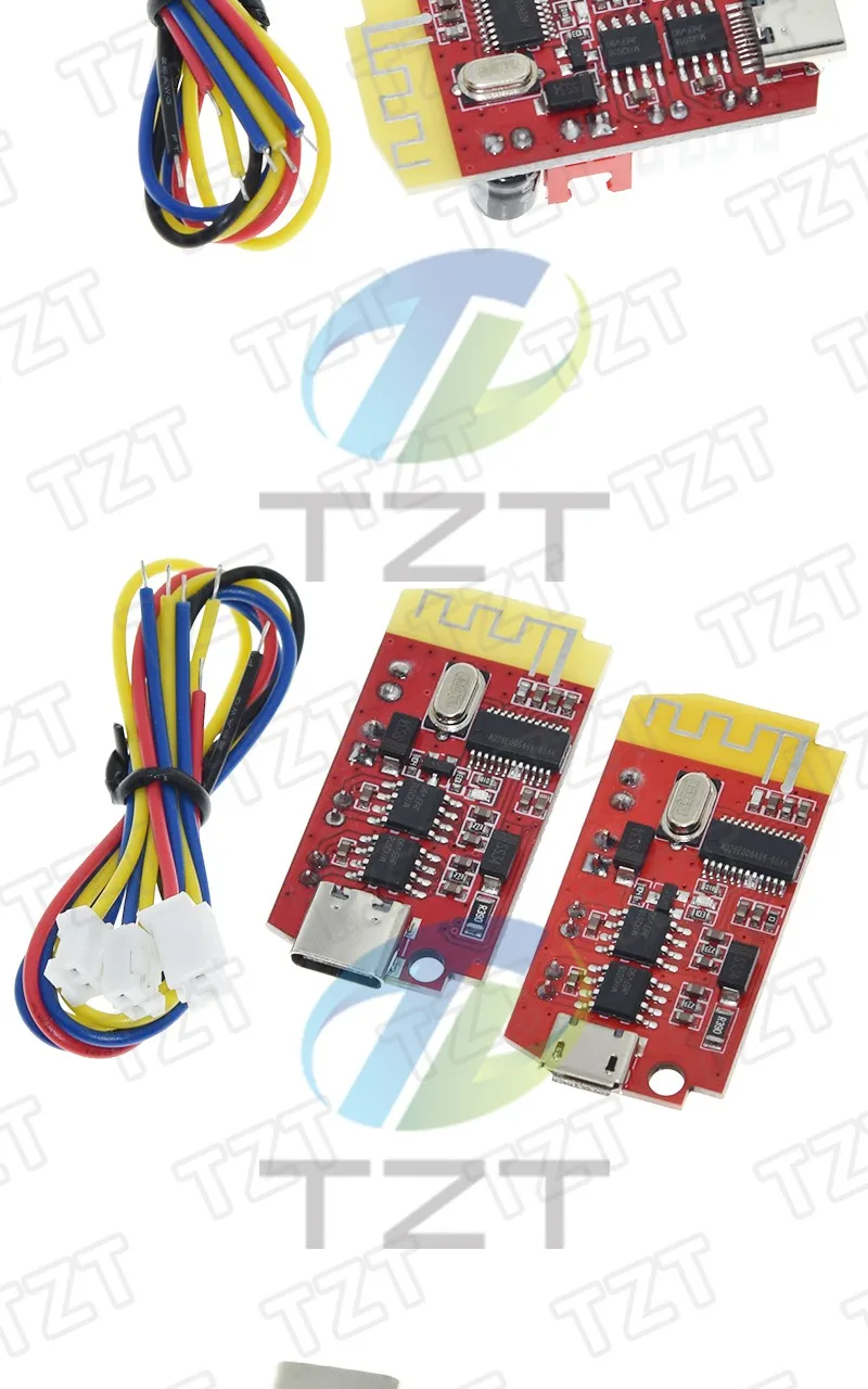 DC 3.7V 5V 5W Digitale Audio-Verstärkerplatine Doppelplatte DIY Bluetooth-5.0 Lautsprecher-Sound-Musikmodul Typ-C/Micro-USB – Detail 4