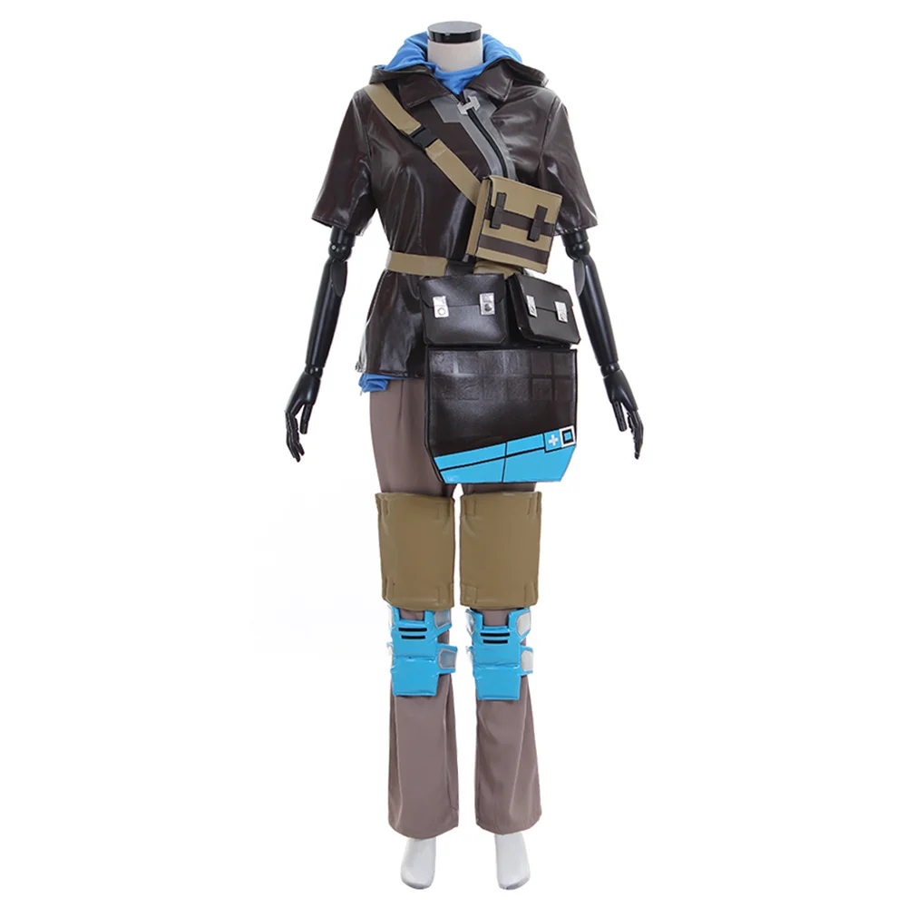 

Game Ana Cosplay Costume Battle Uniform with Accessories Full Set Halloween Carnival Outfits