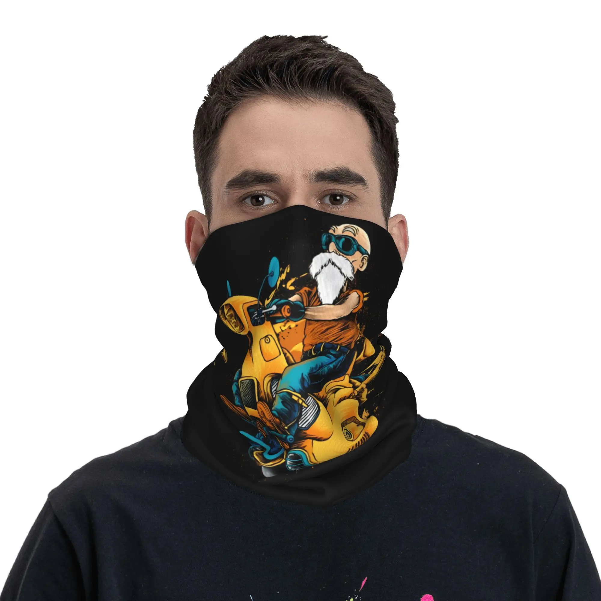 Unisex D-Dragon-Ball-L Roshi DBZ DragonBall Bandana Accessories Neck Gaiter Printed  Mask Scarf Warm Headband