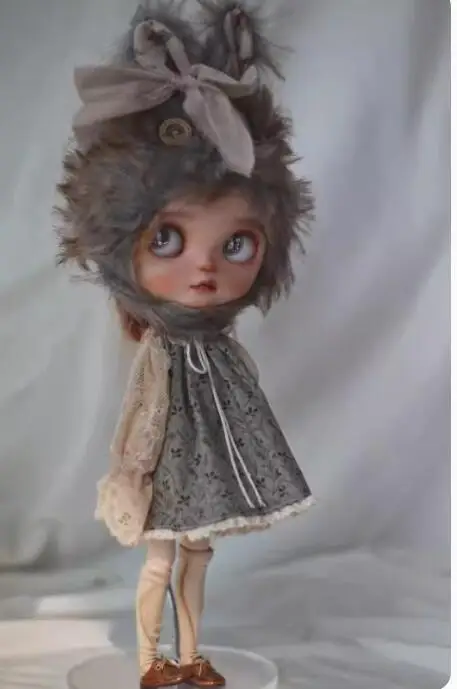 

2024 hot 2PCS Forest style clothes blythe doll outfit hat/dress1/6 30cm(Fit for Pullip,Ob22/24/26, Licca)