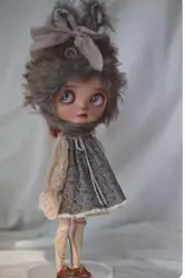 2024 hot 2PCS Forest style clothes blythe doll outfit hat/dress1/6 30cm(Fit for Pullip,Ob22/24/26, Licca)