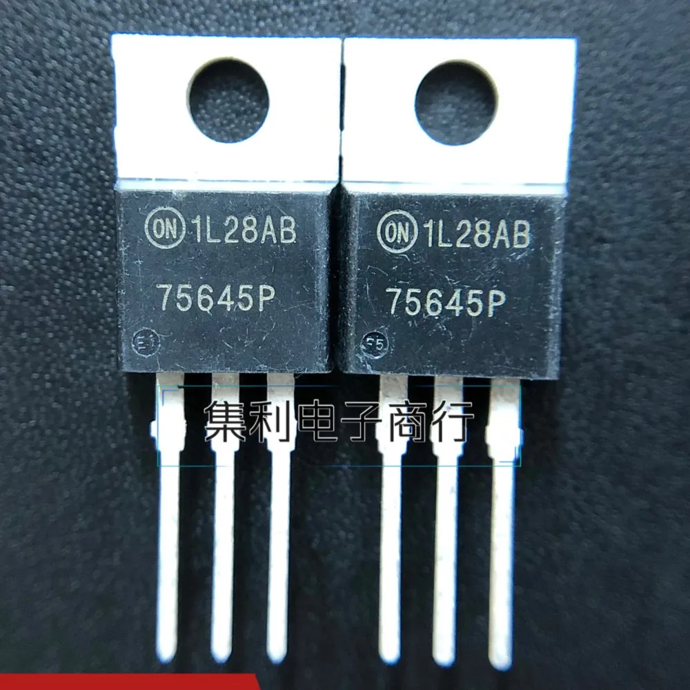 5PCS-10PCS  HUF75645P3 75645P   TO-220 75A100V Imported  Original  Best Quality