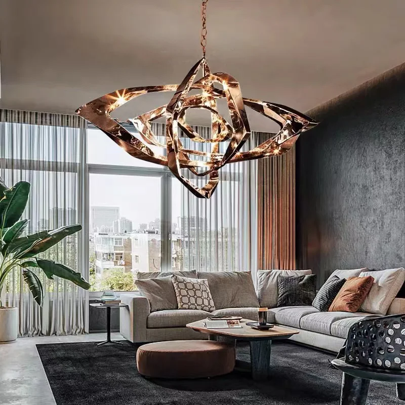 

American Art Pendant Light for Dining Room Living Room Bar Kitchen Restaurant Atmosphere Creative Hanging Chain Lamps Chandelier