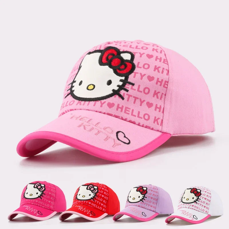 

Hello Kitty Y2K Women's Sports Baseball Cap Anime Sanrio Children's Summer Sun Hat Girls Street Hip Hop Hat Student Cartoon Gift