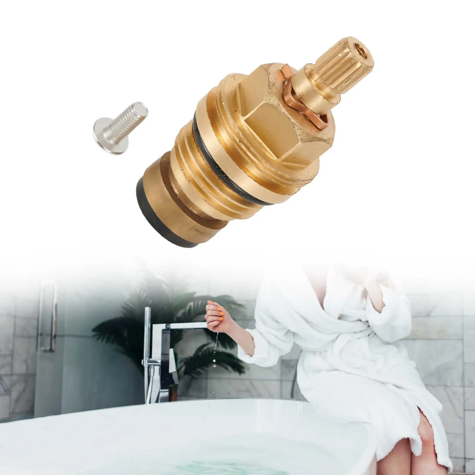 

Faucet Repair Parts Spool Copper Copper Spool Faucet Valve Washer Hard And Strong Made Of Copper Thickened Thread