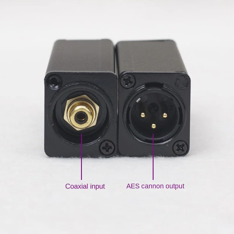 Coaxial SPDIF To AES XLR Recording 75 Ohms in To 110 Ohms for CD DAC DAT Connected To Digital Active Monitor Speakers Out