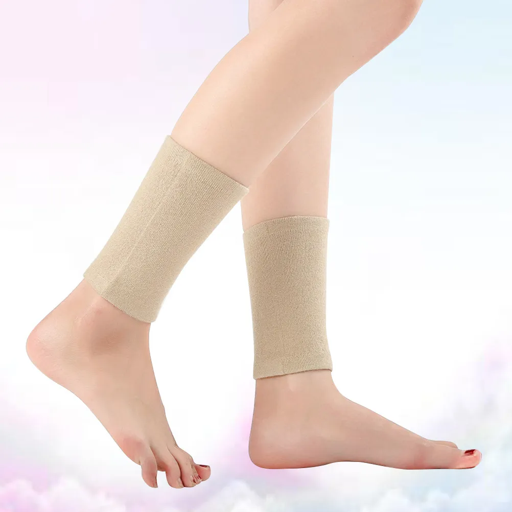 Foot Sleeve for Yoga Wool Breathable Ankle Socks Warm Adjustable Supportive Foot Cover for Sports Basketball Football Volleyball